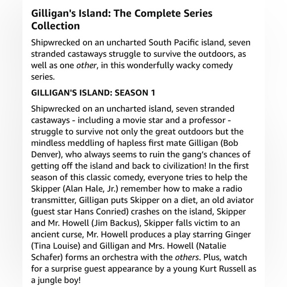 Gilligan’s Island 🆕 DVD complete series, factory sealed - Picture 3 of 5
